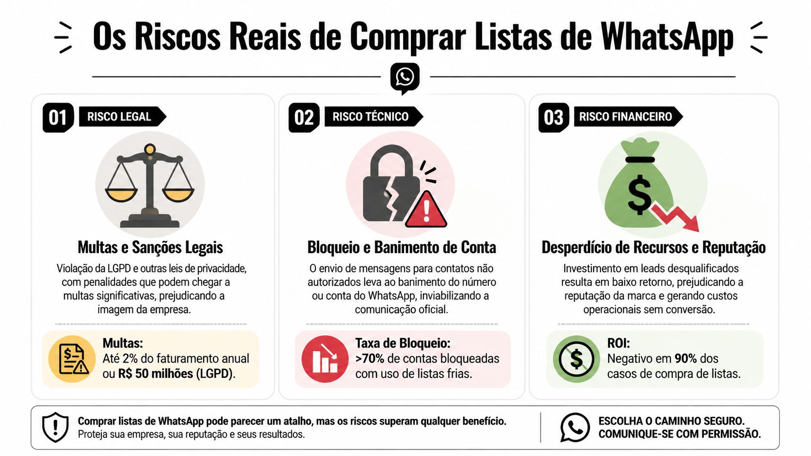 Comprar lista whatsapp: os riscos reais e o caminho para o crescimento sustentável