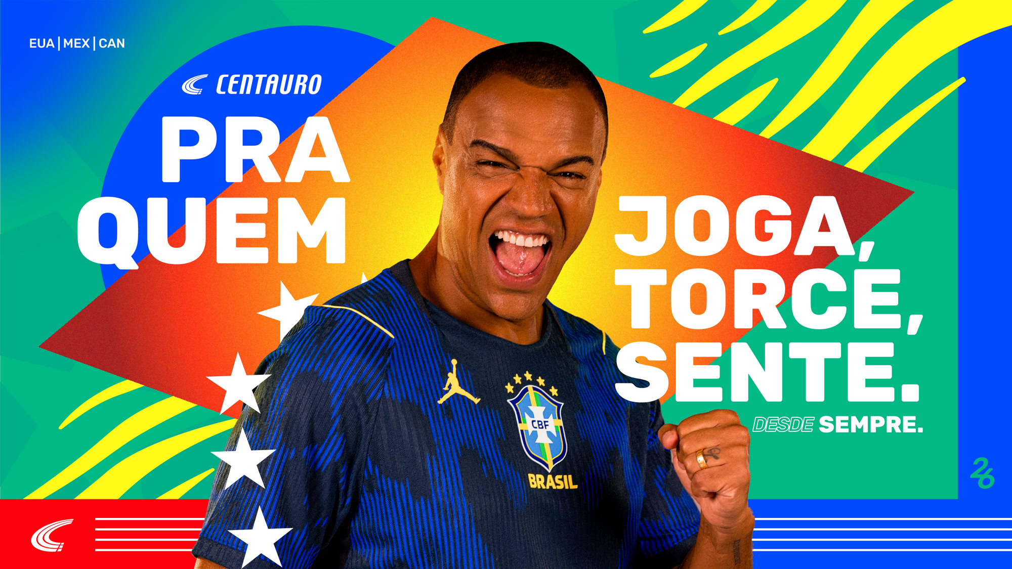 A paixão pelo futebol brasileiro ganha destaque na nova campanha da Centauro
